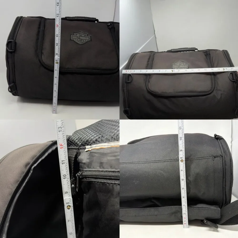 Harley-Davidson Adventure Duffle Bag Motorcycle Weekend Travel Luggage Black
